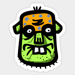 Funky Wrestler Ogre Sticker